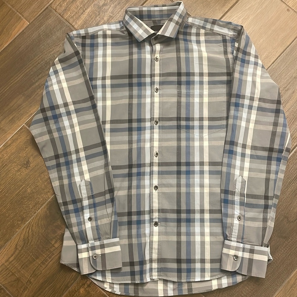 Simon Spurr plaid shirt
